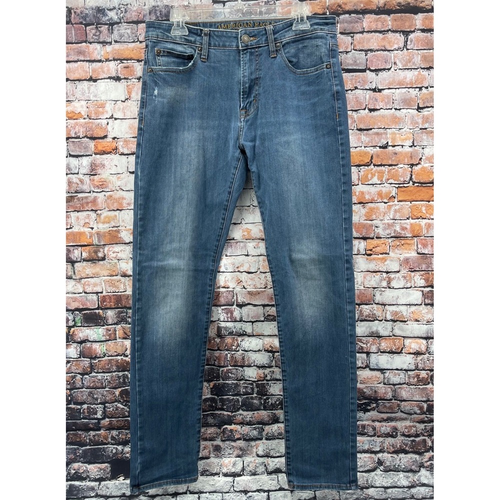American Eagle 360 Extreme Flex Slim Jeans Mens 32x34 Medium Wash Blue Stretch